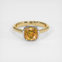 2.13 Ct. Gemstone Ring, 14K White & Yellow 1