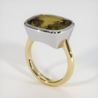 11.16 Ct. Gemstone Ring, 14K White & Yellow 2