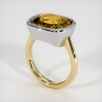 8.54 Ct. Gemstone Ring, 14K White & Yellow 2
