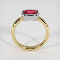 2.03 Ct. Ruby Ring, 14K White & Yellow 3