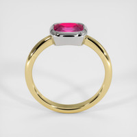 1.23 Ct. Ruby Ring, 14K White & Yellow 3