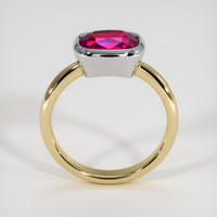 3.03 Ct. Ruby Ring, 14K White & Yellow 3