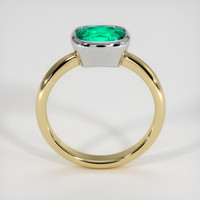 1.82 Ct. Emerald Ring, 18K White & Yellow 3