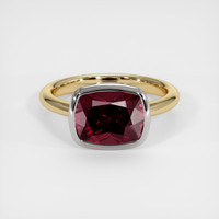 3.89 Ct. Gemstone Ring, 18K White & Yellow 1