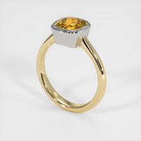 2.13 Ct. Gemstone Ring, 18K White & Yellow 2