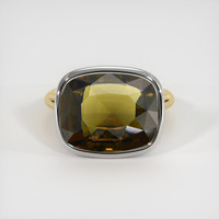 11.16 Ct. Gemstone Ring, 18K White & Yellow 1