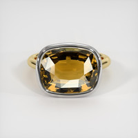 8.54 Ct. Gemstone Ring, 18K White & Yellow 1