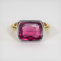 6.33 Ct. Gemstone Ring, 18K White & Yellow 1