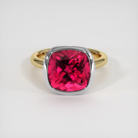 6.87 Ct. Gemstone Ring, 18K White & Yellow 1