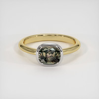 1.33 Ct. Sapphire Ring, 18K White & Yellow 1