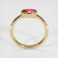 1.01 Ct. Pinkish Red Ruby Ring, 10K Yellow Gold 3