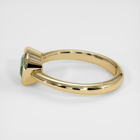 0.88 Ct. Green Sapphire Ring, 10K Yellow Gold 4