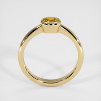 0.57 Ct. Orangish Yellow Sapphire Ring, 10K Yellow Gold 3