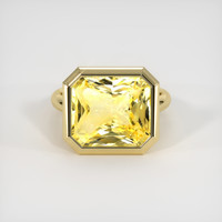 10.07 Ct. Yellow Sapphire Ring, 10K Yellow Gold 1