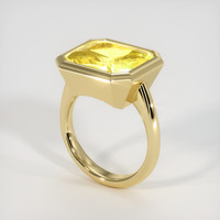 10.07 Ct. Yellow Sapphire Ring, 10K Yellow Gold 2