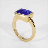 5.23 Ct. Blue Sapphire Ring, 14K Yellow Gold 2