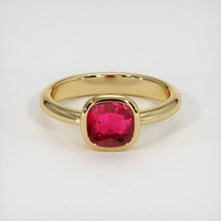 2.16 Ct. Ruby Ring, 14K Yellow Gold 1