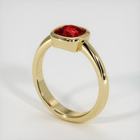 1.19 Ct. Ruby Ring, 14K Yellow Gold 2