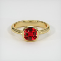 1.33 Ct. Ruby   Ring, 14K Yellow Gold 1