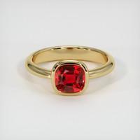 1.33 Ct. Ruby Ring, 14K Yellow Gold 1