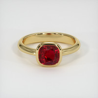 1.55 Ct. Ruby Ring, 14K Yellow Gold 1