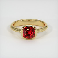 1.42 Ct. Ruby Ring, 14K Yellow Gold 1