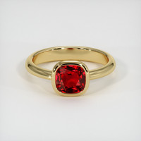 1.53 Ct. Ruby Ring, 14K Yellow Gold 1