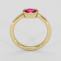 1.02 Ct. Pinkish Red Ruby Ring, 14K Yellow Gold 3