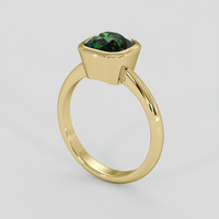 3.04 Ct. Green Sapphire Ring, 14K Yellow Gold 2