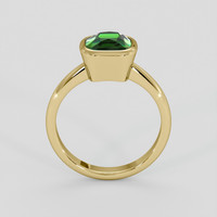 3.04 Ct. Green Sapphire Ring, 14K Yellow Gold 3