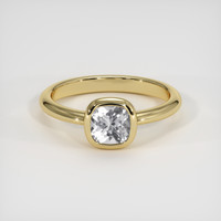 1.05 Ct. White Sapphire Ring, 14K Yellow Gold 1