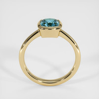 1.69 Ct. Greenish Blue Sapphire Ring, 14K Yellow Gold 3