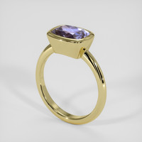 2.76 Ct. Purple Sapphire Ring, 14K Yellow Gold 2