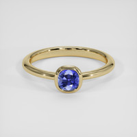 1.21 Ct. Violet Sapphire Ring, 14K Yellow Gold 1
