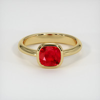 1.62 Ct. Ruby Ring, 14K Yellow Gold 1