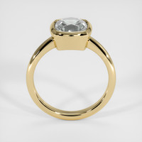 2.00 Ct. Greenish Blue Sapphire Ring, 14K Yellow Gold 3