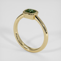 0.67 Ct. Green Sapphire Ring, 14K Yellow Gold 2
