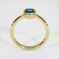 1.21 Ct. Bluish Green Sapphire Ring, 14K Yellow Gold 3