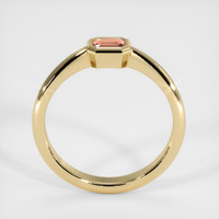 0.24 Ct. Peach Sapphire Ring, 14K Yellow Gold 3