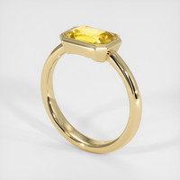 1.29 Ct. Yellow Sapphire Ring, 14K Yellow Gold 2