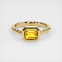 1.53 Ct. Yellow Sapphire Ring, 14K Yellow Gold 1