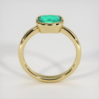 1.55 Ct. Emerald Ring, 18K Yellow Gold 3