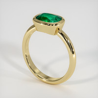 1.80 Ct. Emerald Ring, 18K Yellow Gold 2