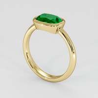 1.84 Ct. Emerald Ring, 18K Yellow Gold 2