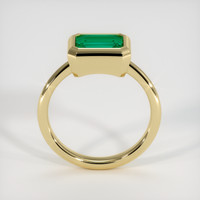 1.78 Ct. Emerald  Ring - 18K Yellow Gold