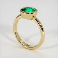 1.82 Ct. Emerald Ring, 18K Yellow Gold 2