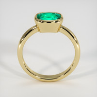 1.82 Ct. Emerald Ring, 18K Yellow Gold 3