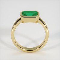 1.88 Ct. Emerald Ring, 18K Yellow Gold 3