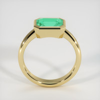 2.20 Ct. Emerald Ring, 18K Yellow Gold 3