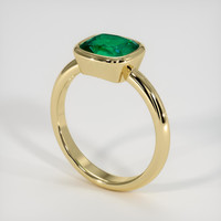 1.89 Ct. Emerald Ring, 18K Yellow Gold 2